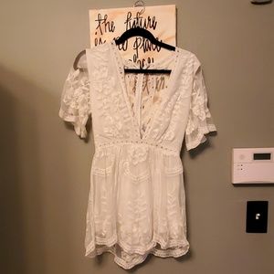 White lace romper